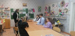 Занятие, посвящённое амурскому тигру, в Шацком Доме детского творчества